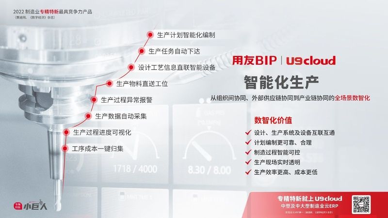 賦能“中國智造”，用友U9 cloud智能工廠建設(shè)